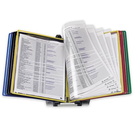 Deluxdesigns Tarifold- Inc.  Foldfive Desk Unit w/Display Pockets- 10 Pockets DE712241